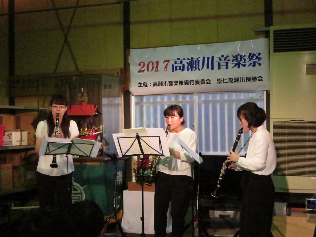 京都市立芸術大学学生さんのクラリネット3重奏