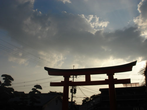 第一鳥居の夕暮れ
