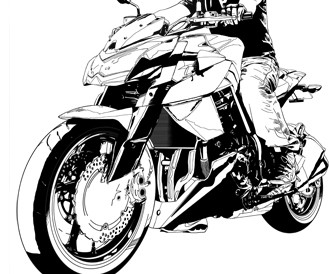 友人にバイクイラストを描いてもらってます 角掛健志のblog