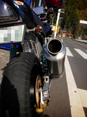 ゼファー750 リアフェンダー