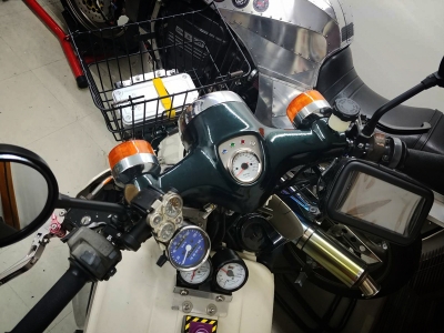 カブ c50 鬼絞りハンドル 制作途中