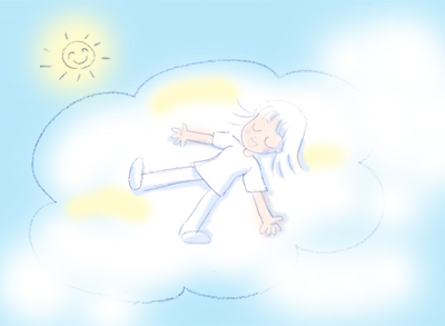 夏の雲と私