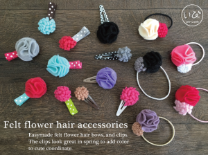 春のフラワーヘアアクセサリー
