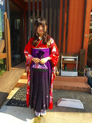 卒業式 はかま 袴 ハーフアップ ハイカラさん