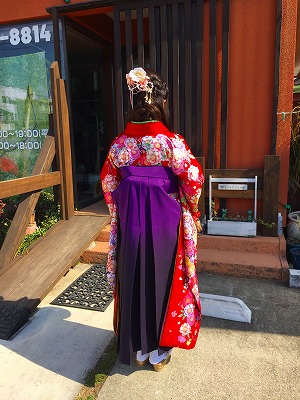 卒業式 はかま 袴 ハーフアップ ハイカラさん