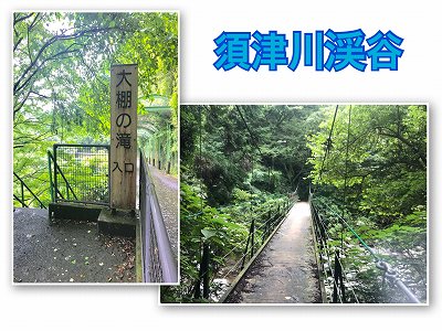 富士市　大棚の滝　バンジージャンプ