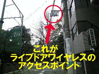 ライブドアワイヤレスのアクセスポイント@靖国神社近く