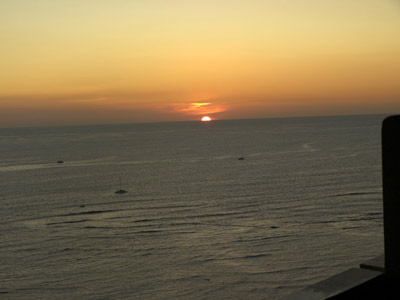 夕日