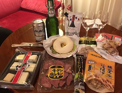 ホテルで夕食