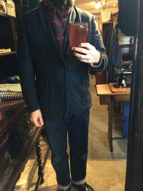 BONCOURA / インディゴヘリンボーン3Bジャケットの縮み | ARIZONA