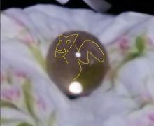 水晶の中に竜