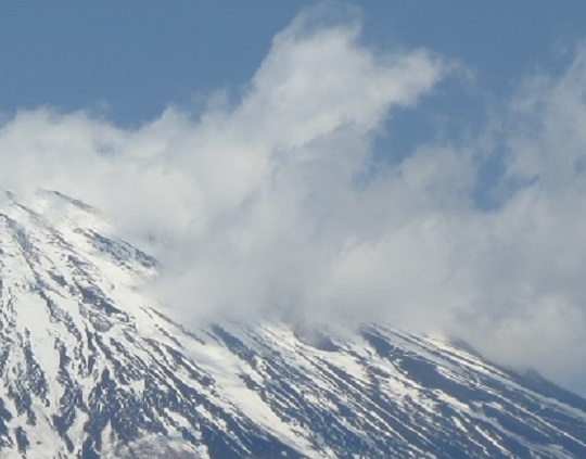 富士山に龍神