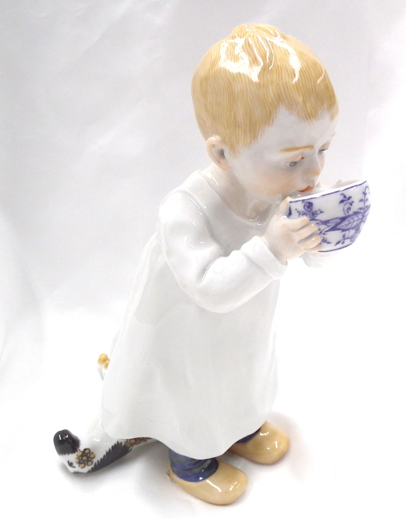 Meissen マイセン 陶器人形 子供 少年 男の子