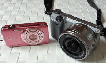 cyber shot DSC-WX7 と NEX-5R
