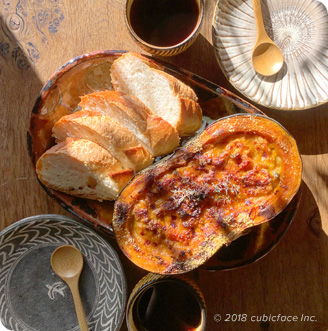 Pumpkin gratin