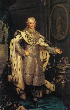 Gustav III (1746-1792), King of Sweden, in coronation-robes 1777 Nationalmuseum