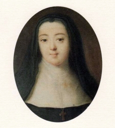 Anne-Prospère de Launey, chanoinesse séculière chez les bénédictines, jeune belle-sœur de dix-neuf ans du marquis de Sade avec lequel elle aura une liaison violente et passionnée