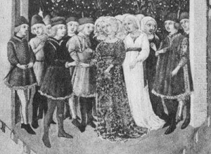 Die Hochzeit von Roberto da Sanseverino und seiner dritten Gattin Lucrezia Malavoiti