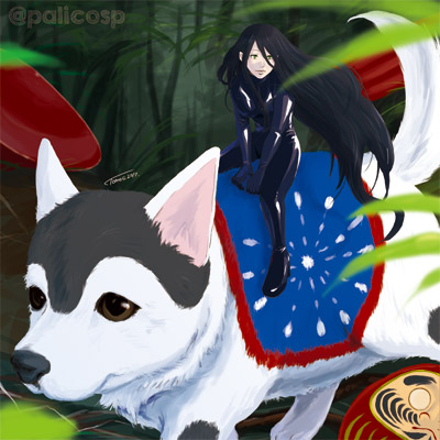 犬張子に描き直した