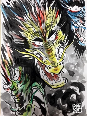 緋呂さん 龍画