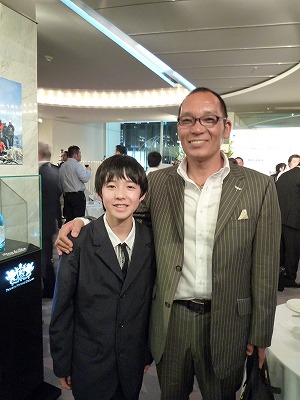主演の中村大地くんと企画・製作の内田社長
