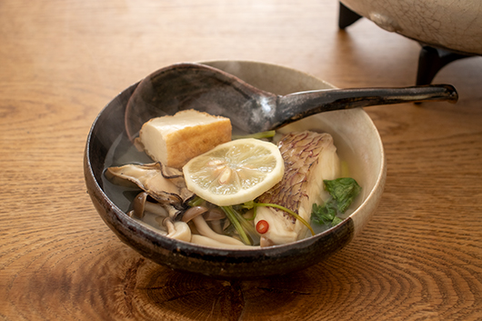 魚介レモン鍋できあがり