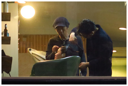 on hair dressing にて