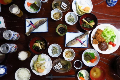 黒薙温泉旅館の晩ごはん