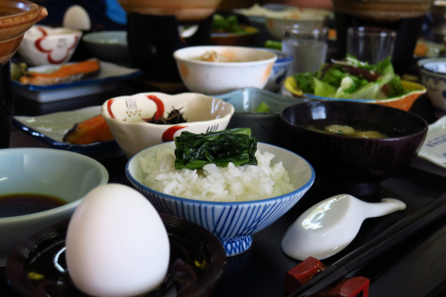 野沢温泉ホテルの朝ごはん