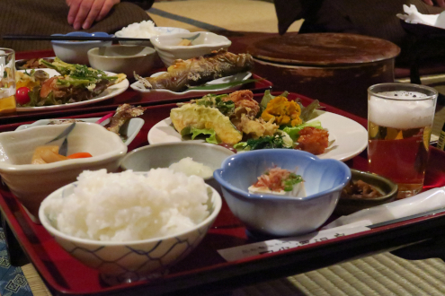 日光澤温泉の晩ごはん