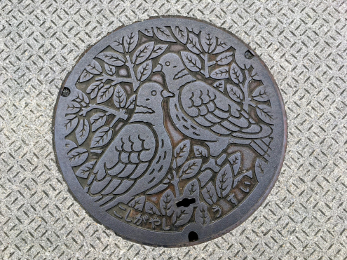 鳩のマンホール