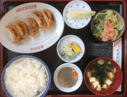 香港栄華の餃子ライス