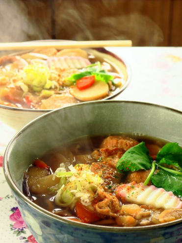筑波山御幸ヶ原山頂広場たかはし食堂のつくばうどん