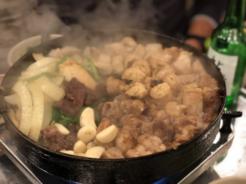 食い倒れ韓国旅行 ホルモン焼き