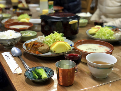 麦草ヒュッテの晩ごはん