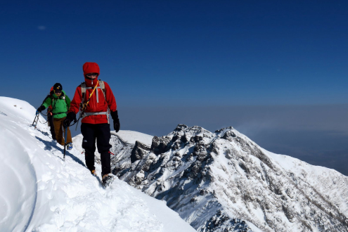 雪の赤岳登山