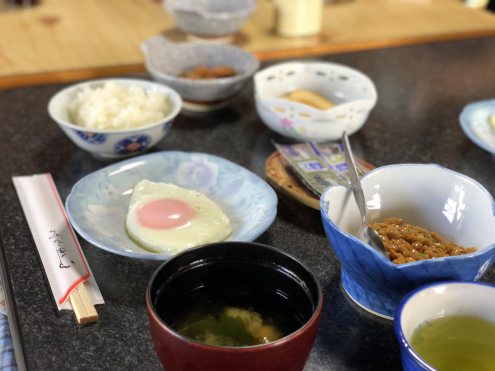 民宿すぎの子の朝ごはん