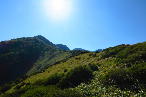 女峰山までの登山道