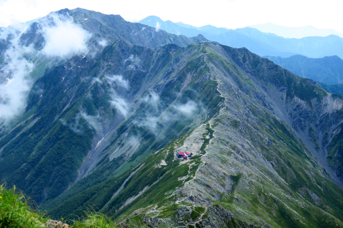 北岳山頂直下