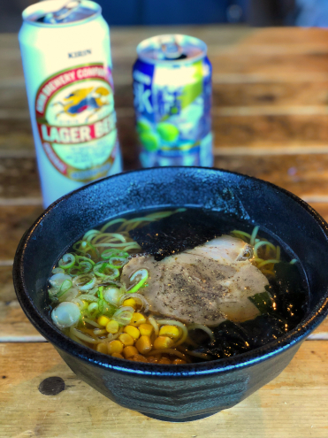 ラーメンと氷結