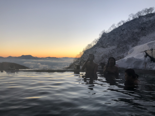 白馬鑓温泉朝風呂