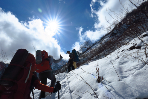 白馬鑓温泉登山道