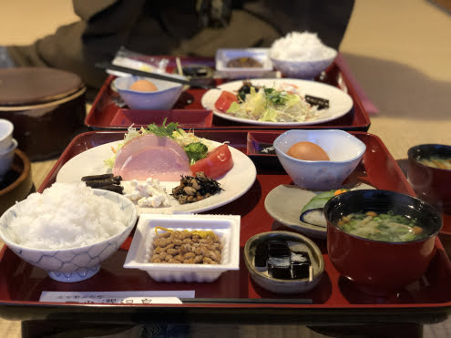 日光澤温泉の朝ごはん