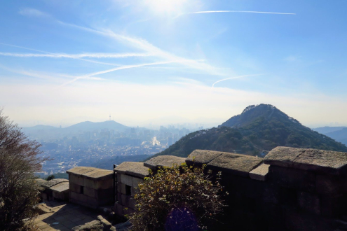 城郭と北岳山