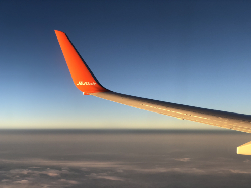 チェジュ航空で帰国