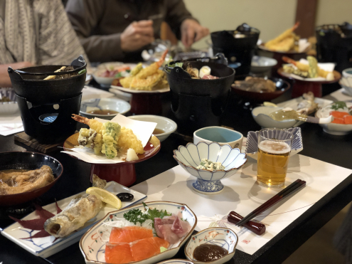 坂巻温泉旅館晩ごはん