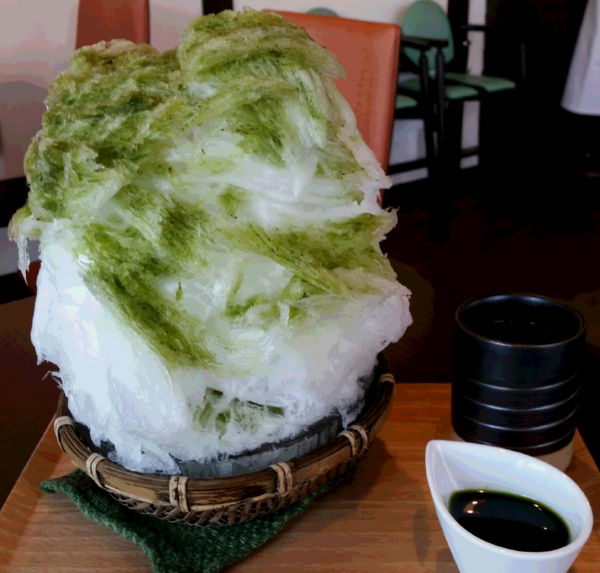 かき氷抹茶金時