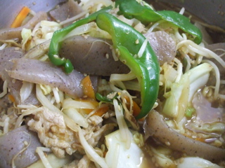 焼き肉風炒め