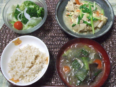 高野豆腐の卵とじ