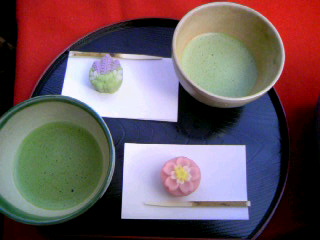 六義園・お茶